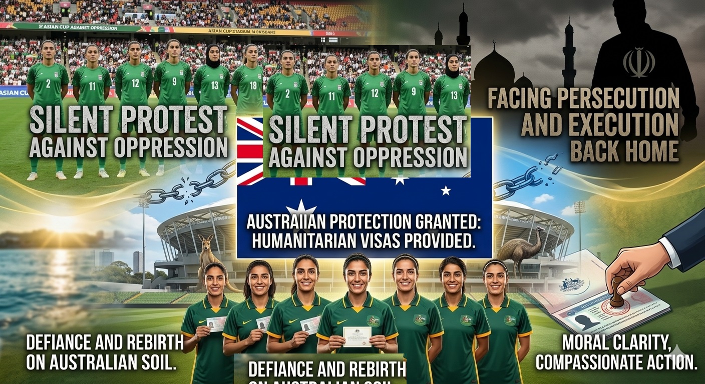 Australia Grants Asylum to Iranian Women Footballers Who Refused National Anthem